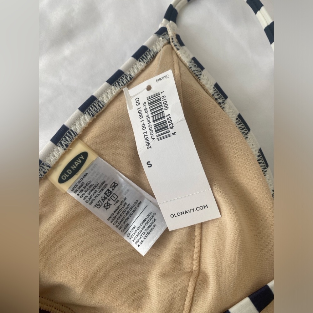 Old Navy Striped Bikini Set, size S & M - Picture 3 of 4